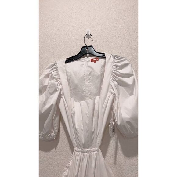 STAUD Astro Poplin Dress white US4 - Picture 8 of 13
